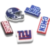 Nfl New York Giants 5 Pack Jibbitz Shoe Charm Nfl New York Giants 5 Pack Jibbitz Shoe Charm