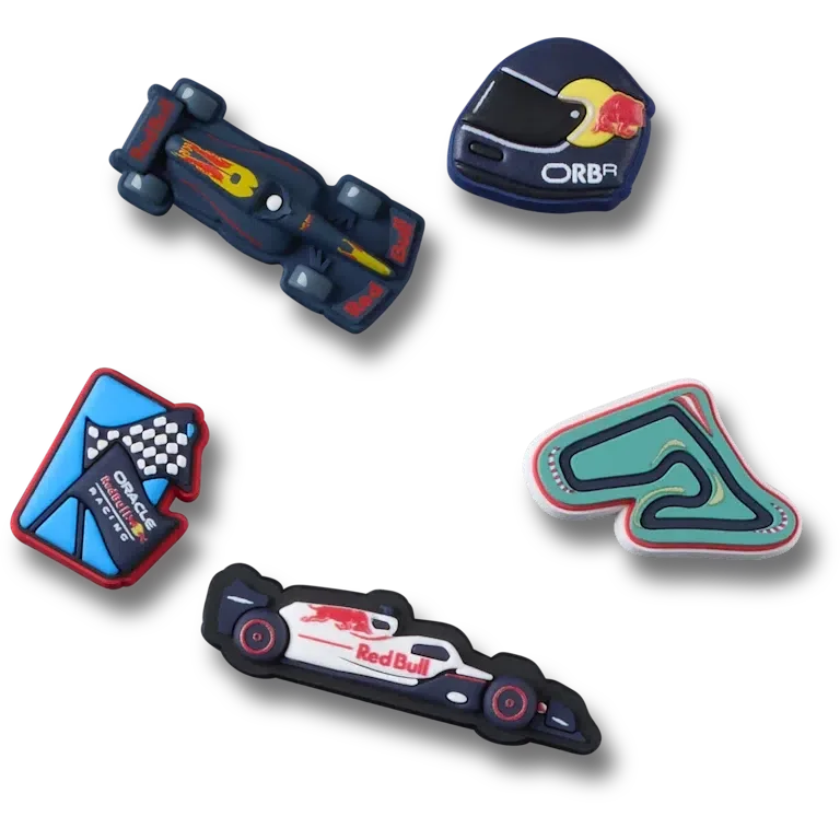 Oracle Red Bull Racing Crocs 5 Pack Jibbitz Jibbitz Shoe Charm Oracle Red Bull Racing Crocs 5 Pack Jibbitz Jibbitz Shoe Charm