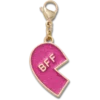 Pink Glitter Bff Charm Left Jibbitz Shoe Charm Pink Glitter Bff Charm Left Jibbitz Shoe Charm