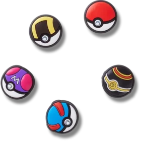 Poke Ball 5 Pack Jibbitz™ Charms