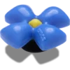Puffy Blue Flower Jibbitz™ Charms