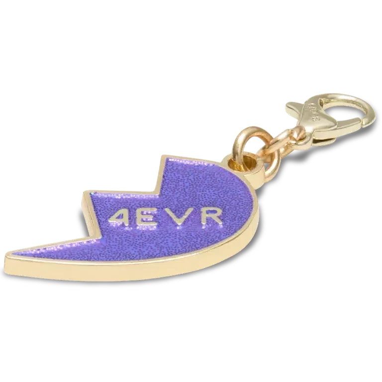 Purple Glitter Bff Charm Right Jibbitz Shoe Charm Purple Glitter Bff Charm Right Jibbitz Shoe Charm