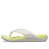 Reviva Stylish Upper Round Toe Flip Flops “White Yellow”