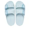 Saturday Enamel Buckle Sandal “Vapor Ice”