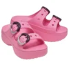 Saturday Platform Dipped Buckle Sandal “Pink Lemonade”