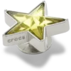 Silver and Green Smt Gem Star Jibbitz™ Charms