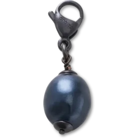 Silver Black Smt Pearl Charm Jibbitz Charm