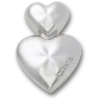 Silver Double Heart Jibbitz™ Charms