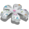 Silver Meta Gem Flower Jibbitz™ Charms