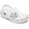 Silver Meta Gem Flower Jibbitz™ Charms