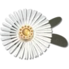 Silver Sequin Flower Jibbitz™ Charms