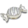 Silver Smt Gem Candy Piece Jibbitz™ Charms