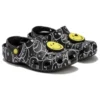 Smiley World Classic Clogs “Black White Yellow”