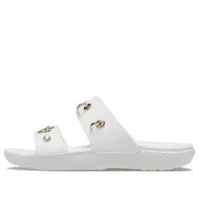Soft Sole Cozy Outdoor Flat Heel Sports Slippers White