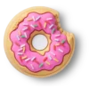Sprinkle Donut Bite Jibbitz™ Charms