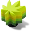 Stacked Hemp Leaf Jibbitz™ Charms