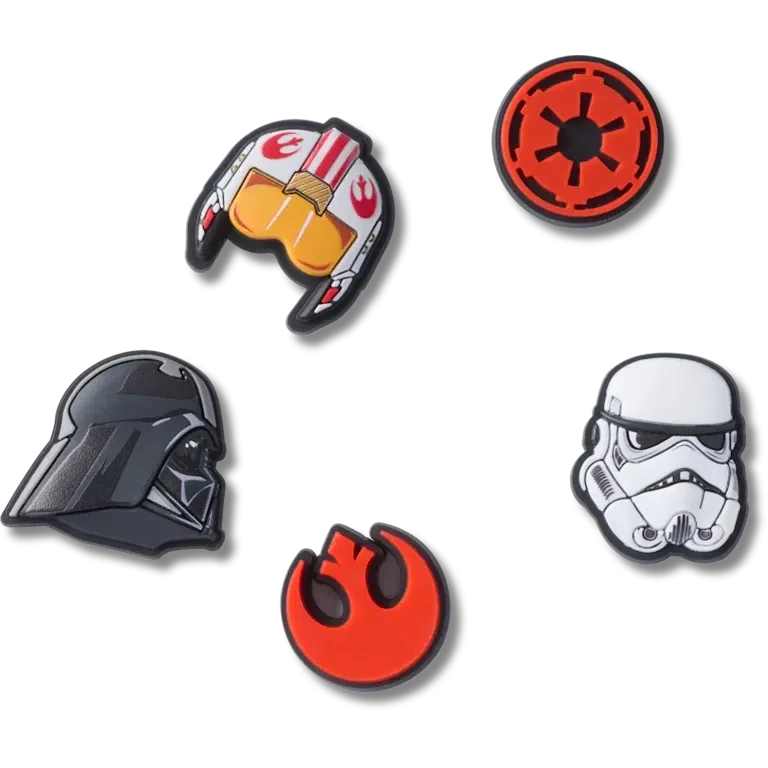 Star Wars Symbols 5 Pack Jibbitz™ Charms Star Wars Symbols 5 Pack Jibbitz™ Charms