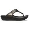Thick Sole Black Copper Flip-Flops