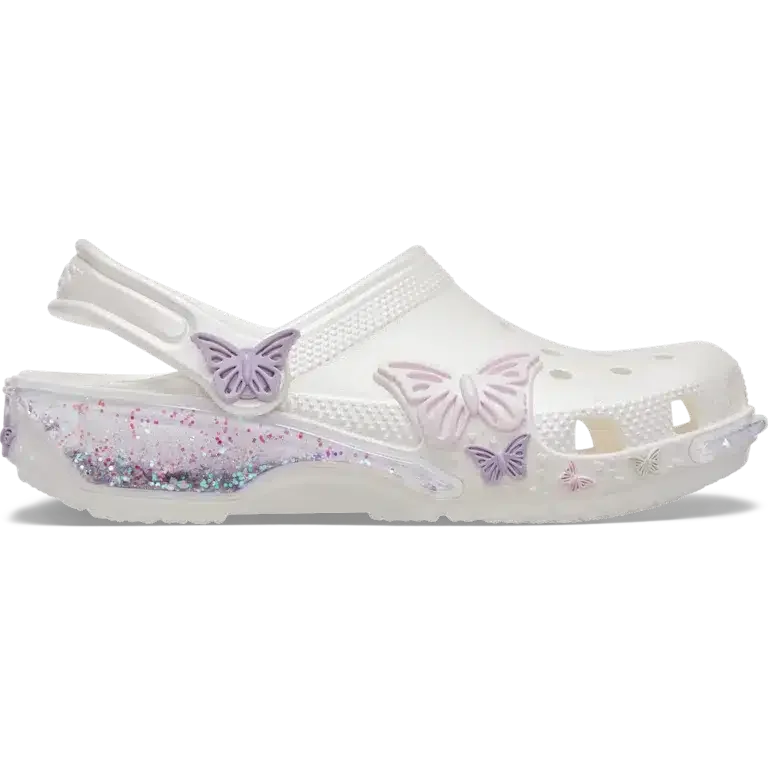 Toddler Classic Butterfly Sparkle Shaker Clog Toddler Classic Butterfly Sparkle Shaker Clog