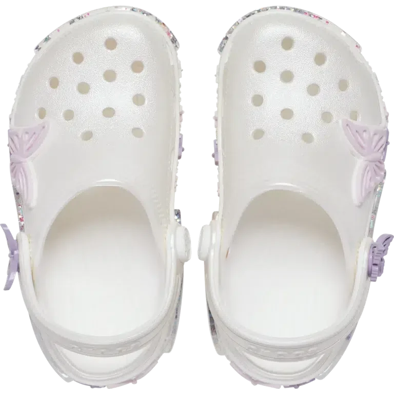 Toddler Classic Butterfly Sparkle Shaker Clog Toddler Classic Butterfly Sparkle Shaker Clog
