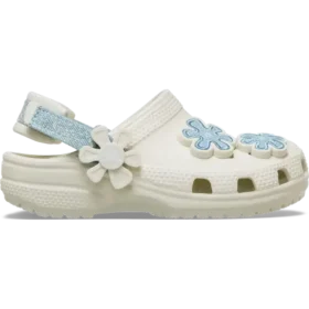 Toddler Classic Denim Flower Adjustable Backstrap Clog