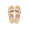 Tulum Shimmer Toe Post Sandals “Pink Clay”