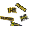 University of Michigan 5 Pack Jibbitz™ Charms